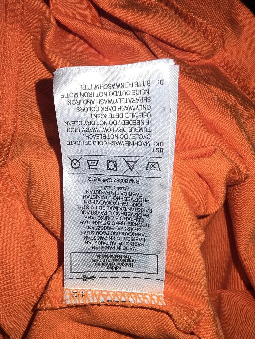 adidas Vibrant Orange Athletic Tank Small NWT